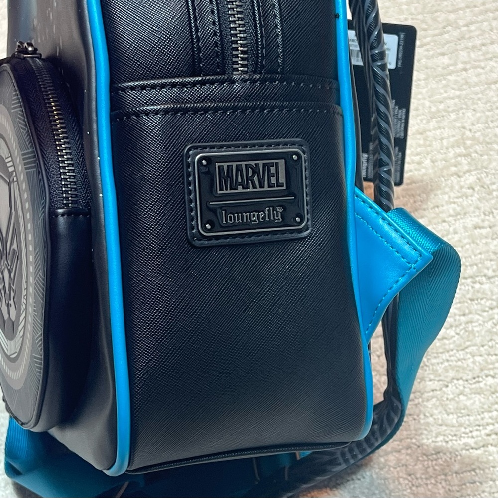 Loungefly Marvel Mini Backpack Black Panther Legacy Wakanda Forever NWT - Picture 5 of 9